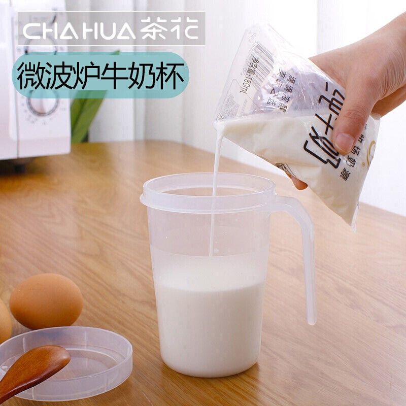 茶花450ML微波牛奶杯2745 bd