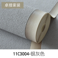 现代简约客厅电视背景墙壁纸 3d加厚鹿皮绒宽条纹无纺布墙纸 卧室壹德壹