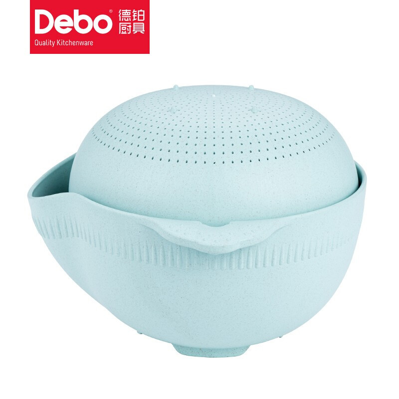 德铂(Debo)塞洛齐双层洗菜篮厨房洗菜盆沥水篮DEP-791
