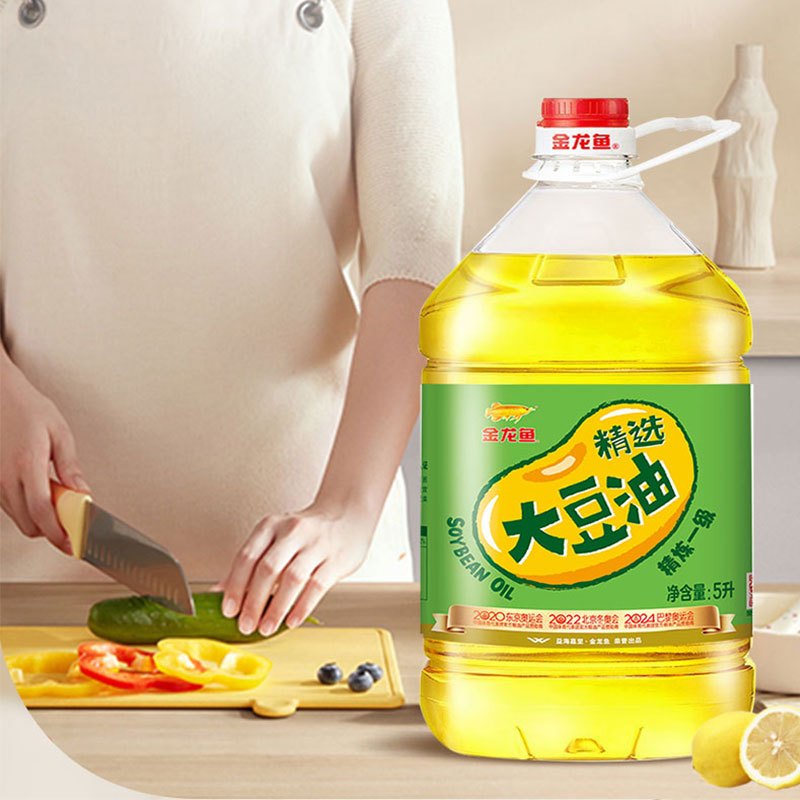 金龙鱼优选一级大豆油5L*2桶食用植物油家用烹饪炒菜色拉油