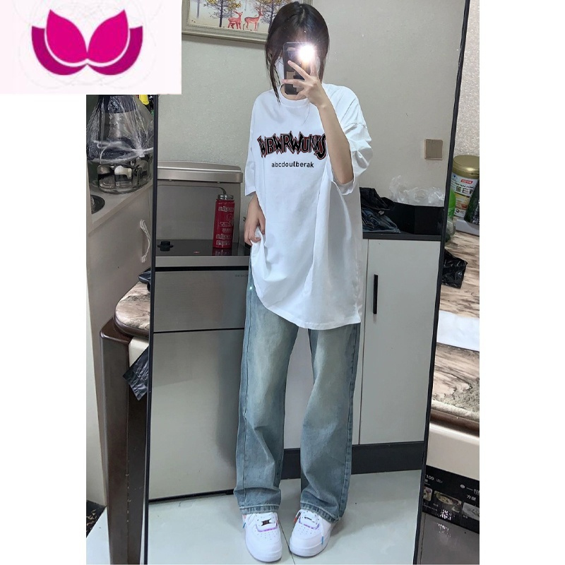 七斓hiphop欧美式嘻哈夏季短袖T恤女ins潮牌正肩情侣装休闲上衣男