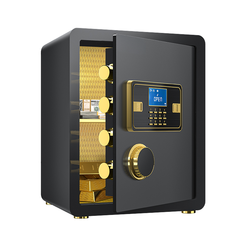 臻远ZY-NW-BXGS-16全钢实心保险柜办公防盗保险箱 高40cm黑色电子款高清大图
