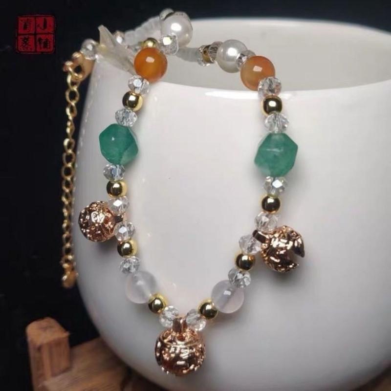 单层 古风汉服配饰遇见神鹿脚环足链瑶瑶公主脚链王者荣耀衍生手链