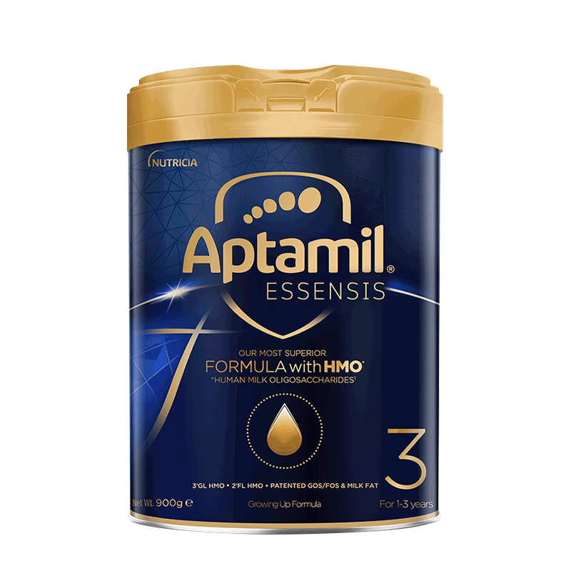[三罐装]爱他美(Aptamil)ESSENSIS奇迹蓝罐 HMO婴儿配方奶粉 3段 1-3岁 900g[26年12月]