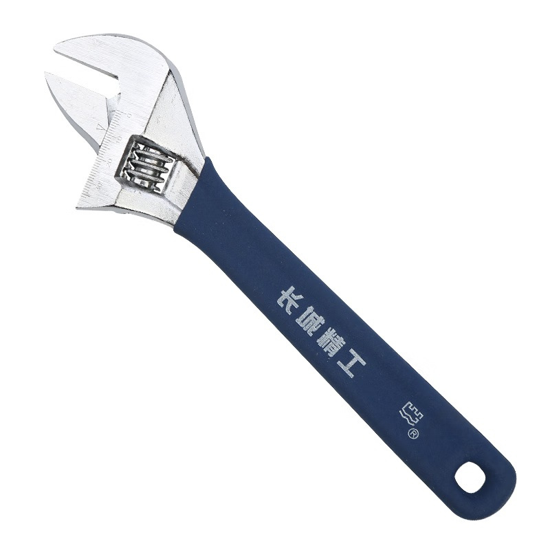GREATWALL/长城精工 豪华型蓝麻柄带刻度活扳手GW-304632 8“/200mm 大开口 GWB-1206M
