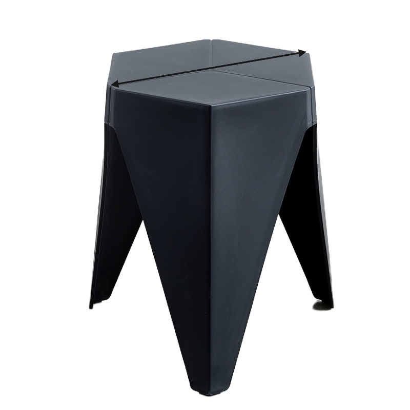 迅众 家用塑料凳子北欧风车圆凳加厚可叠放胶凳简约现代餐桌椅子高板凳高清大图