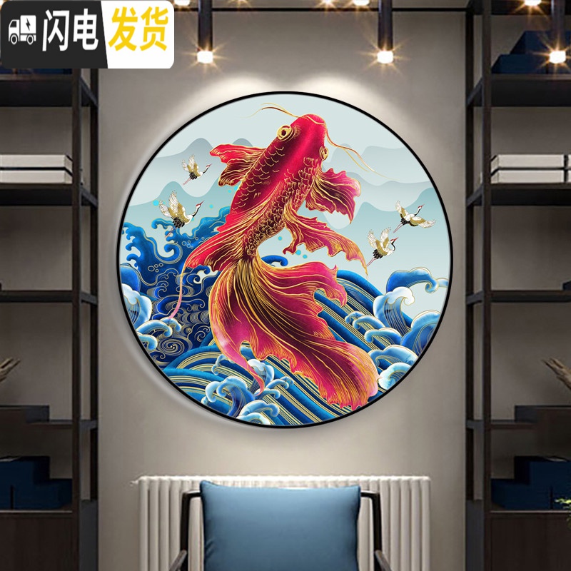 三维工匠蒙娜丽莎十字绣2019新款客厅卧室简约现代小幅小件手工自己绣满绣 印花大格4股绣[棉线]70*70cm高清大图