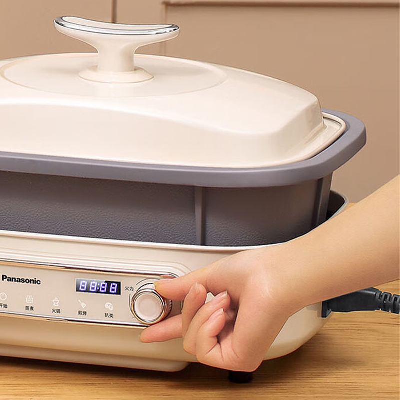 松下料理锅4L家用不粘多功能多用途电火锅NF-MP400高清大图