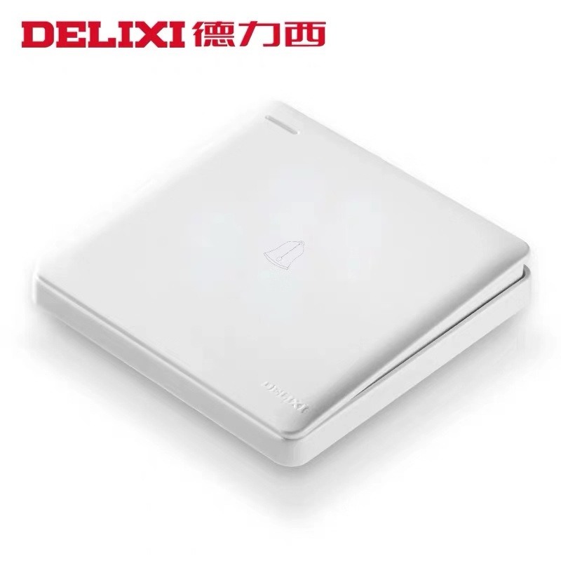 德力西 一位门铃开关 CD217-HA86大板白色