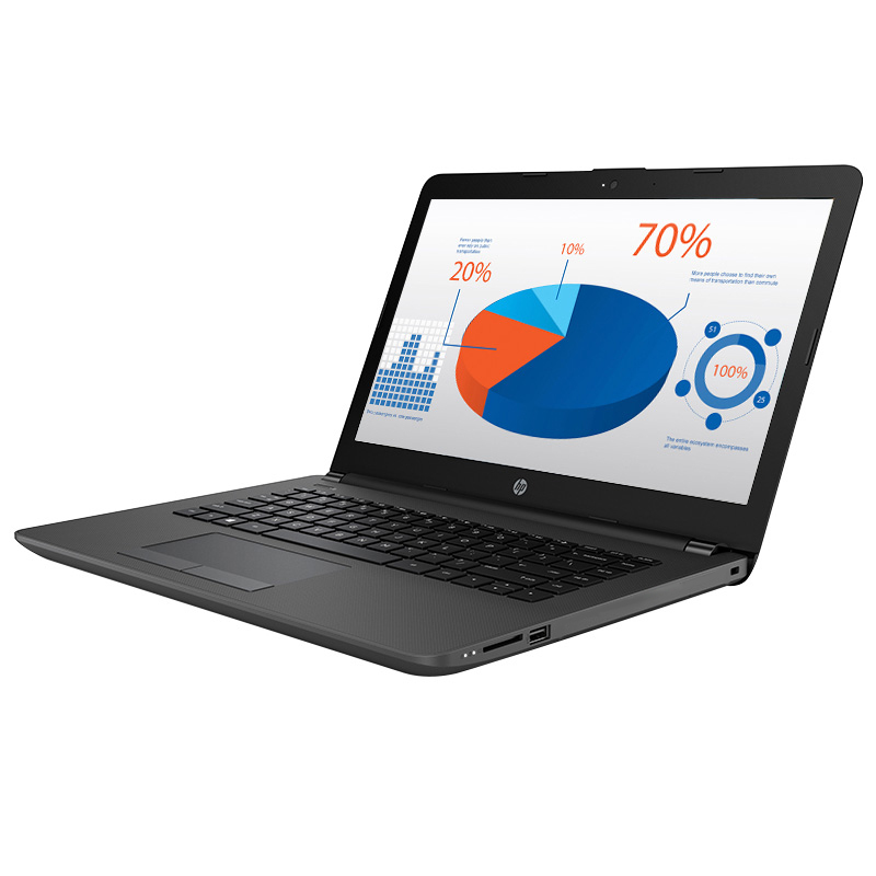 惠普(hp)246 G6 14英寸屏办公商用笔记本电脑(Intel i3-7020U 4G 256GB SSD Win10 )