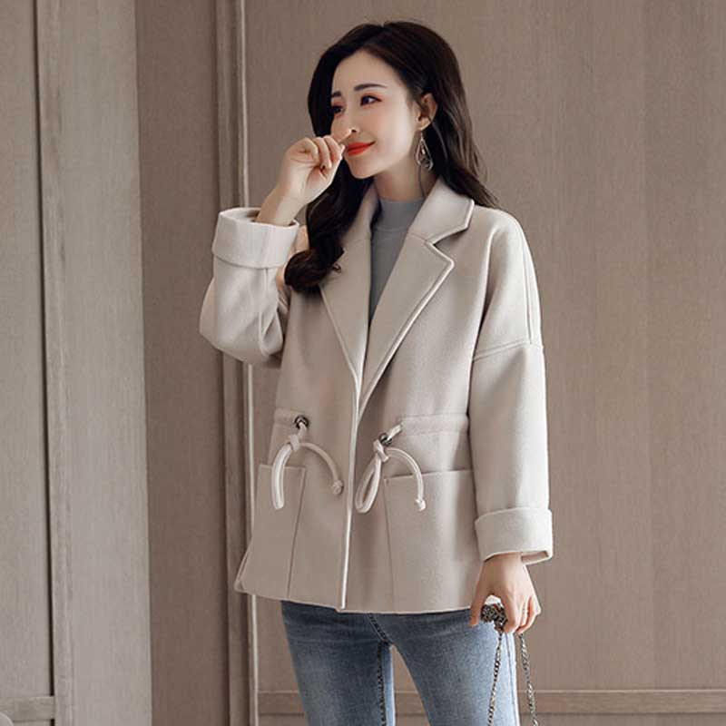 2017年新款女装 2018冬装厚泥子衣服中长款韩版离子毛呢外套大衣