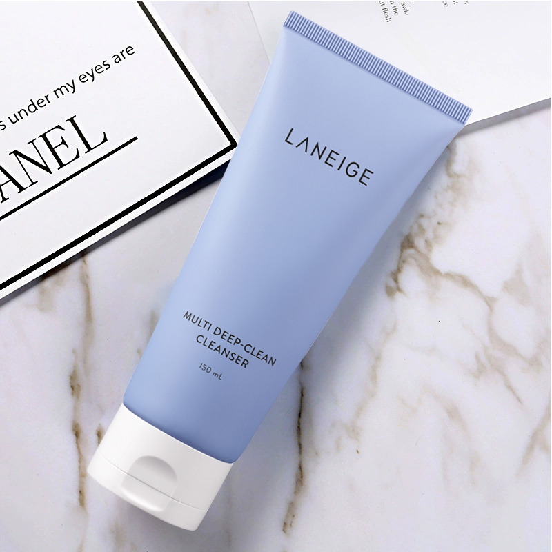 兰芝(Laneige) 四合一多效洗面奶150ml (蓝色)深层清洁 毛孔紧致 深层净肤清透 粉洁面乳