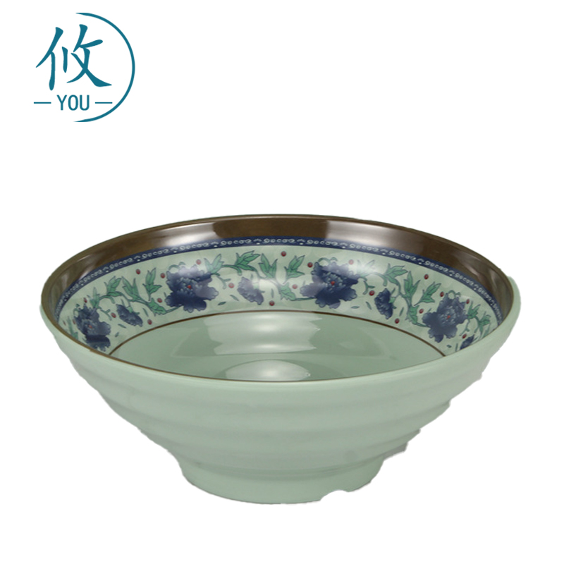 攸 中号蓝青花塑料碗 216*84*10mm 个高清大图