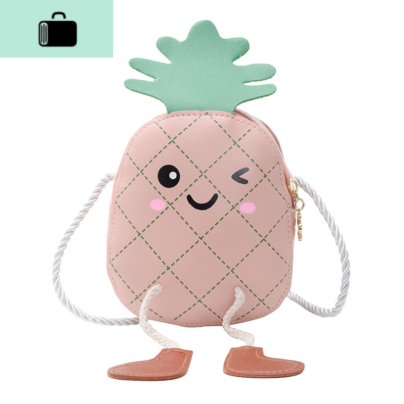 新款水果菠萝幼儿包包可爱儿童斜背包女宝宝小挎包迷你百搭零钱包new