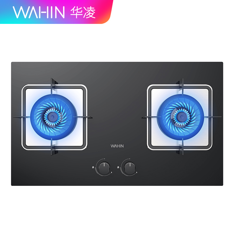 美的出品WAHIN华凌燃气灶JZT-HQ9家用大火力燃气灶 5.0KW大火力一级能效灶具 天然气灶具高清大图