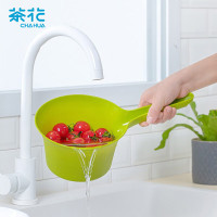 茶花(CHAHUA)水勺加厚食品级塑料加深长柄水瓢宝宝洗头水舀子_709