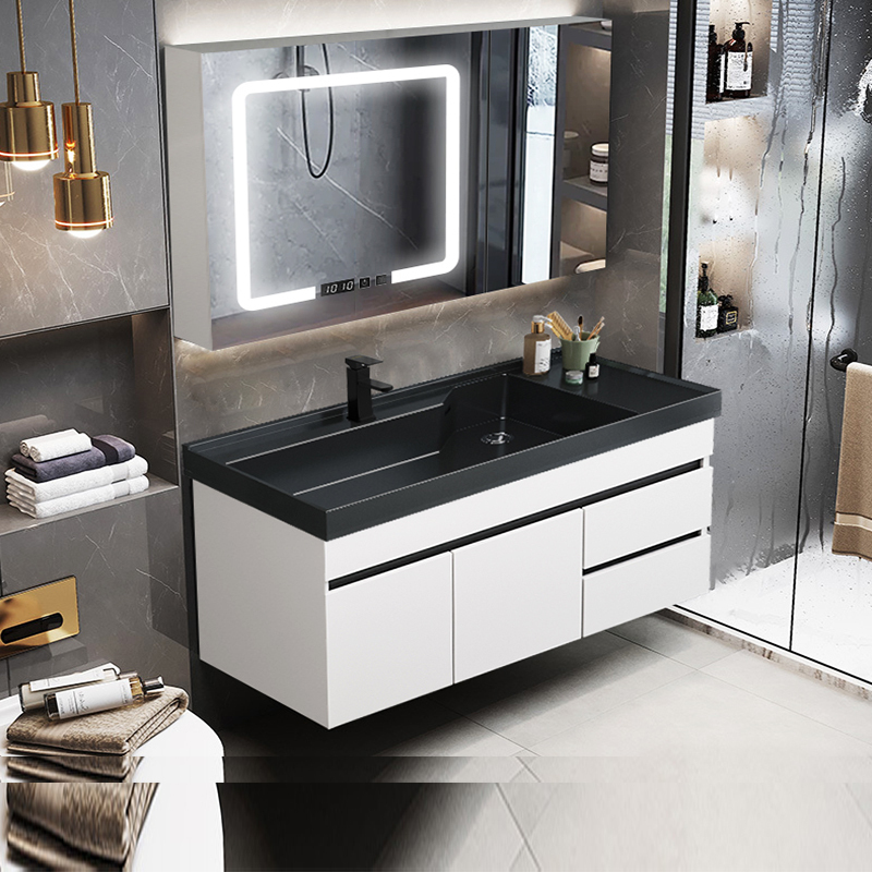 欧帝奴oudinu实木浴室柜洗脸盆柜组合卫浴柜智能镜柜洗脸盆洗手台洗漱