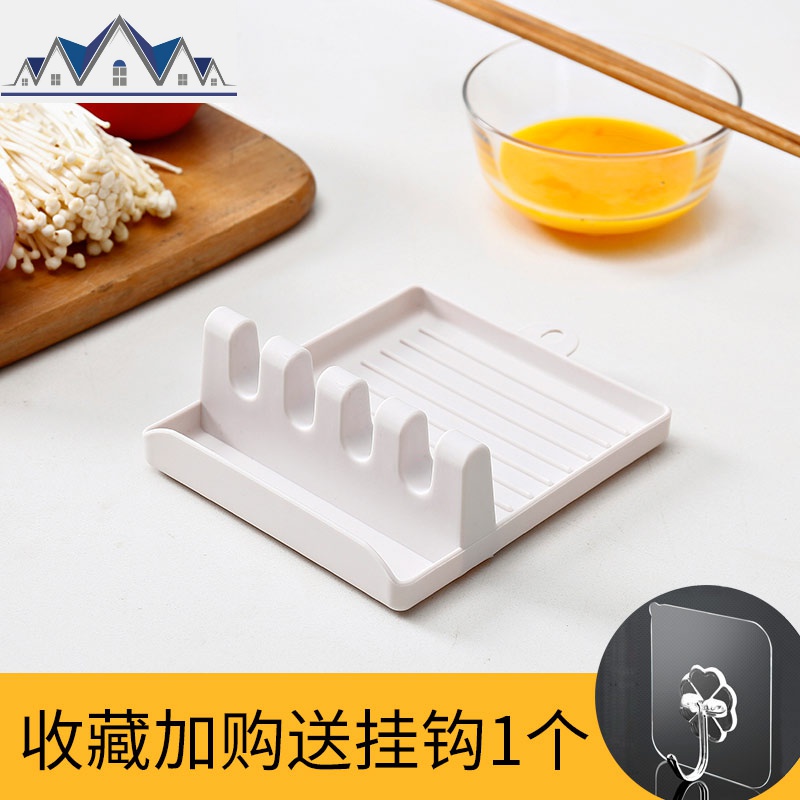 厨房锅铲架托多功能汤勺垫家用勺子筷子置物架锅盖架餐具收纳底座 三维工匠高清大图