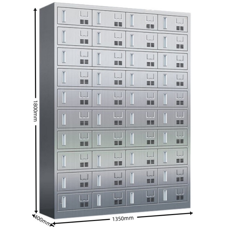 攸形不锈钢餐盘柜40门1350*400*1800mm台高清大图