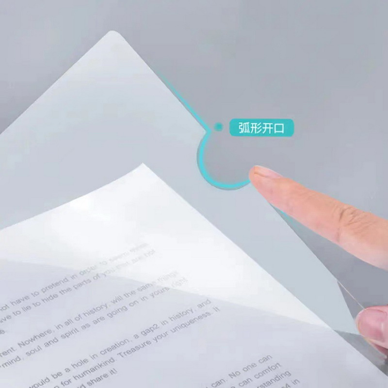 得力(deli)A4加宽加厚14.2mm透明拉杆夹抽杆夹文件夹 学生考试产检报告资料收纳 单色随机高清大图