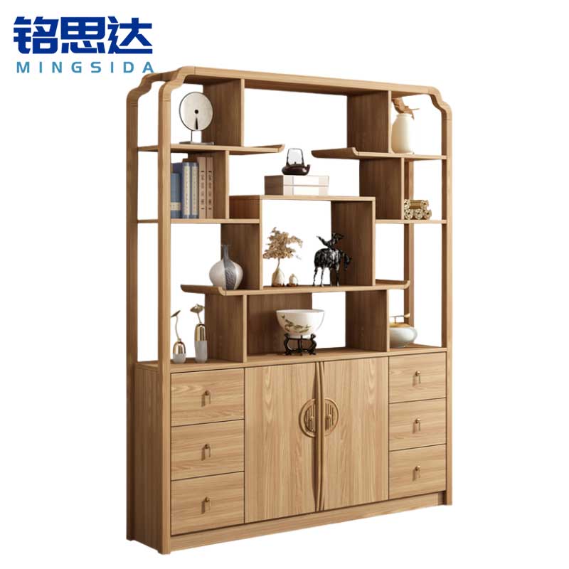铭思达实木博古架150*30*191cm个高清大图