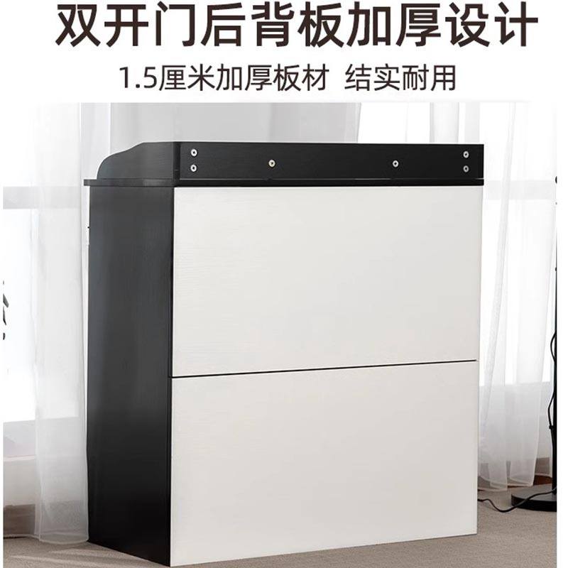 鑫龙悦矮柜餐边柜三抽三门台高清大图