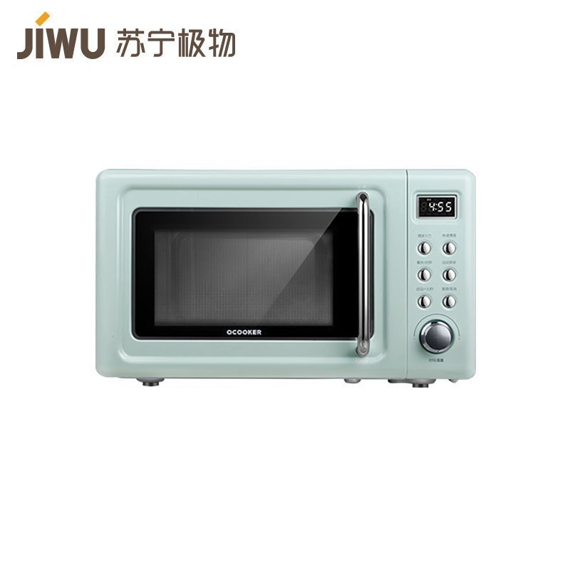 苏宁极物 圈厨 CR-WB01A复古智能微波炉家用转盘式20L（复古绿）