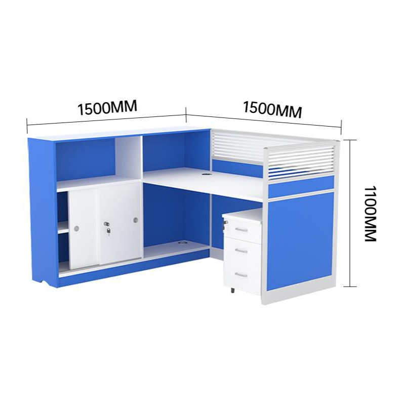 圣斯顿S-HB1616屏风卡座办公桌1500*1500*1200mm(套)高清大图