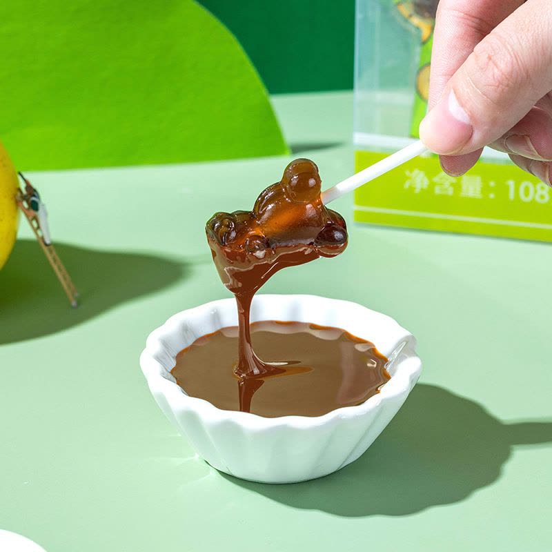 法思觅语 秋梨膏棒棒糖清润不腻解馋休闲零食小吃10支装儿童宝宝健康营养糖果官方正品图片