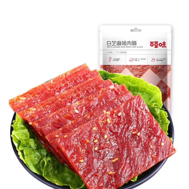 百草味 精制猪肉脯100g