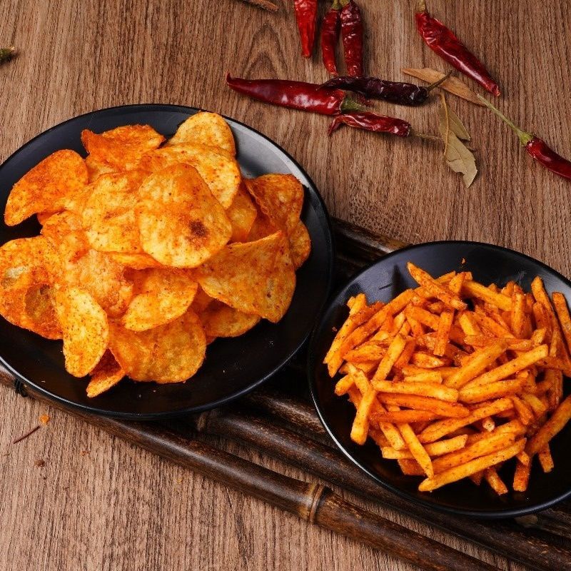 土豆片麻辣土豆片土豆丝网红小吃麻辣洋芋片薯片零食