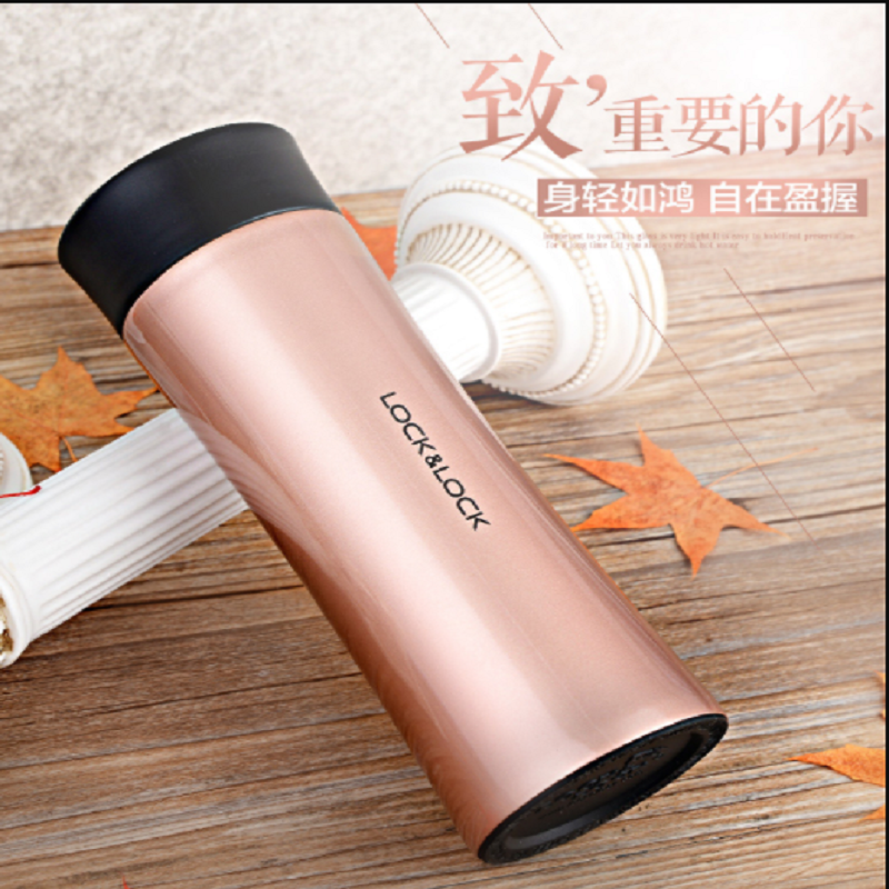 乐扣乐扣(Lock&Lock)保温杯男女学生不锈钢300ml-400ml水杯创意茶杯便携真空杯子带茶网