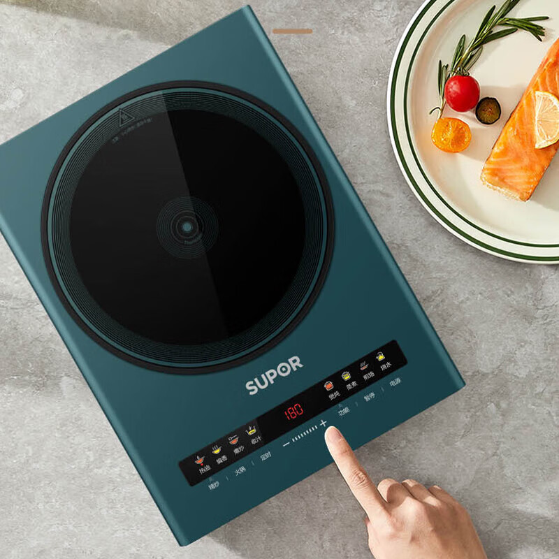 苏泊尔电磁炉大功率电磁超薄4d防水触摸屏微晶面板c22ih28
