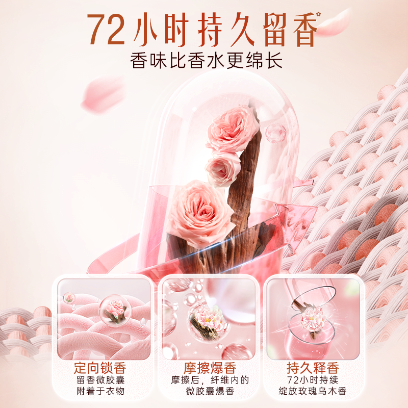 立白大师香氛洗衣液[乌木与玫瑰]500g*2袋