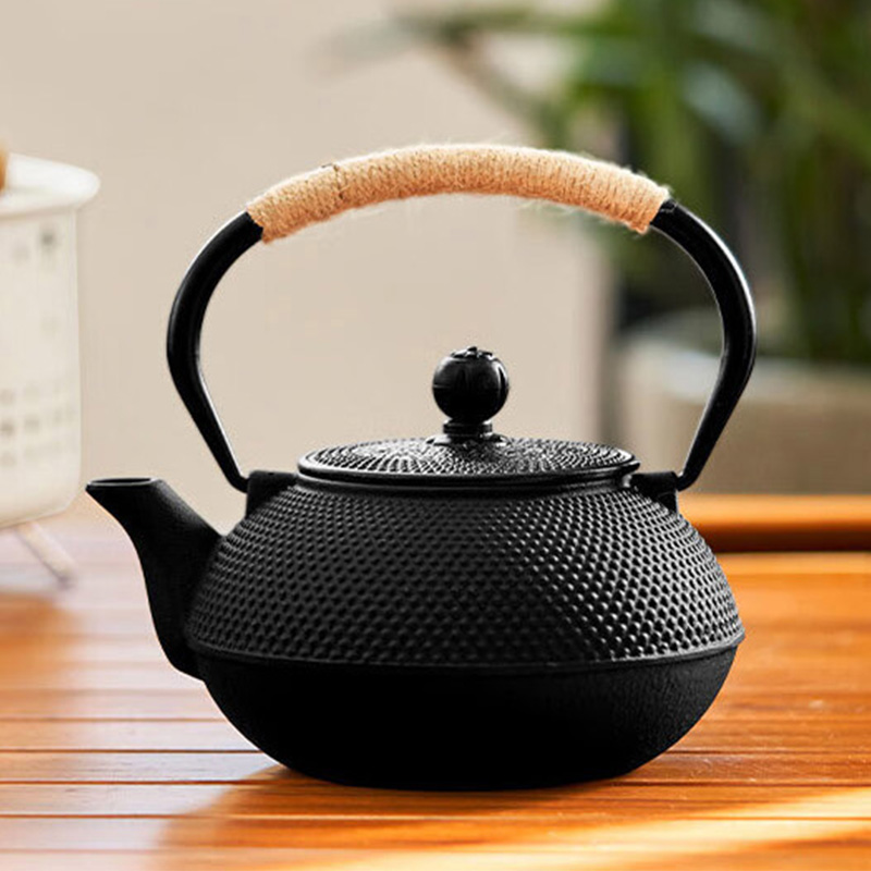 尚烤佳煮茶壶铸铁围炉煮茶大容量功夫茶具户外野餐茶壶DH-02高清大图