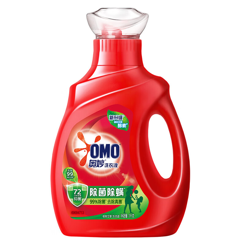 奥妙 除菌除螨酵素洗衣液套装 3kg*2+1kg*2 长效抑菌 清洁护衣高清大图