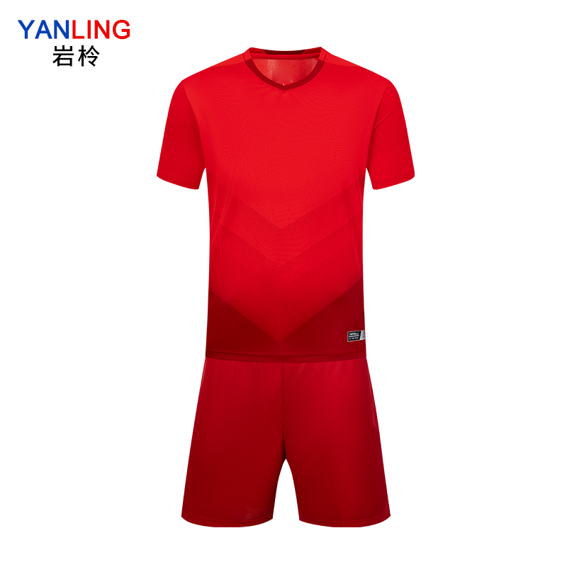 岩柃足球服ZQ24403 XXL 红色