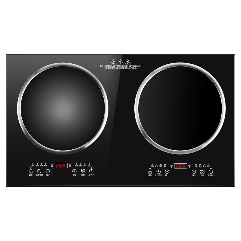 志高(CHIGO) 电磁炉双灶嵌入式家用台式凹面镶嵌式爆炒双头灶CM9Q96