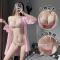 两件套三点式蕾丝开裆情趣内衣内裤女性感迷人制服诱惑睡衣裙成人莎丞