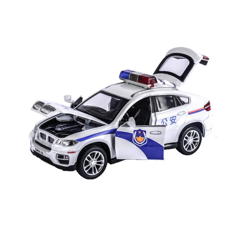 110警车警车警车玩具警汽车模型仿真合金玩具车儿童警察车男孩 x5警车