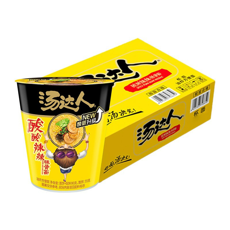 统一 汤达人 酸酸辣辣味拉面*6杯装