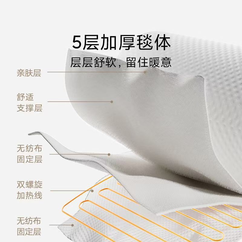 小米米家智能电热毯单人款智能控温支持小爱学生电热毯电褥子高清大图