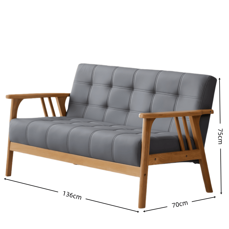 豫龙都 实木沙发 双人张高清大图