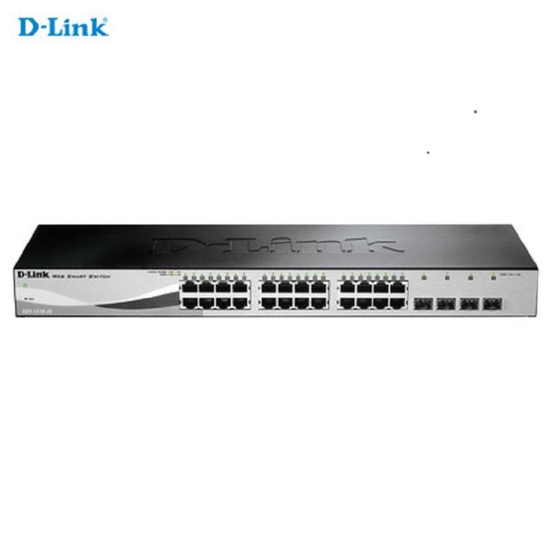 [精选]友讯(D-LINK)DGS-1210-28 24口千兆+4千兆SFP光口 dlink网管交换机 企业以太网络监控