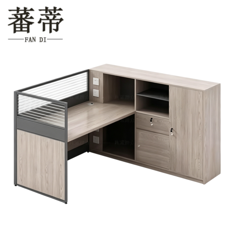 蕃蒂屏风工位1.4m(左柜)套高清大图