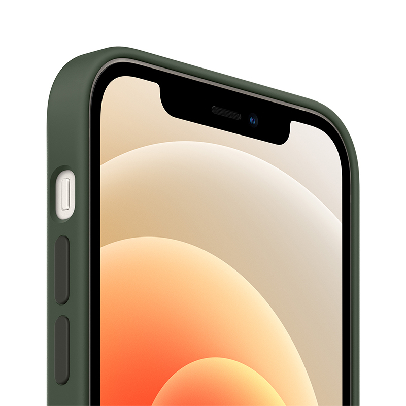 Apple 原装 iPhone 12 | 12 Pro MagSafe硅胶外壳 深绿色 12和12 Pro专用手机壳