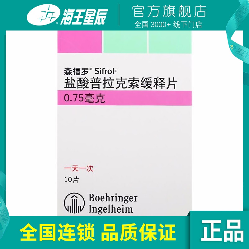 森福罗盐酸普拉克索缓释片075mg10片治疗成人特发性帕金森病参数