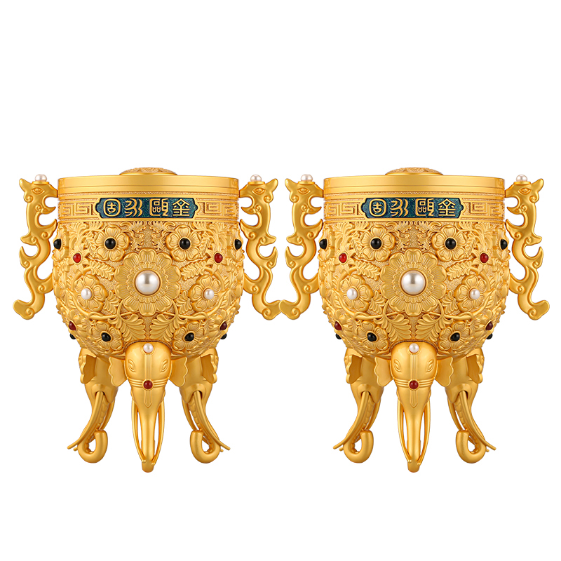 勇士的荣耀 金瓯永固杯酒 53度酱香型白酒 520ml*2礼盒装