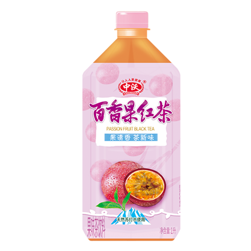 中沃百香果红茶1l8瓶