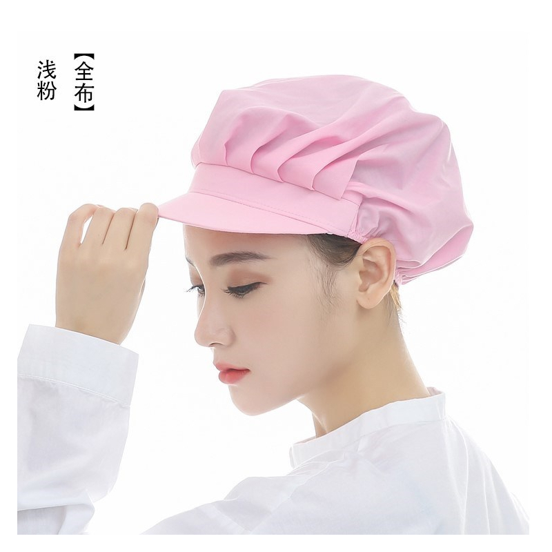 盛世尼曼厨房做饭带的帽子女款防油烟帽长发炒菜女士戴烧烤厨师帽家用